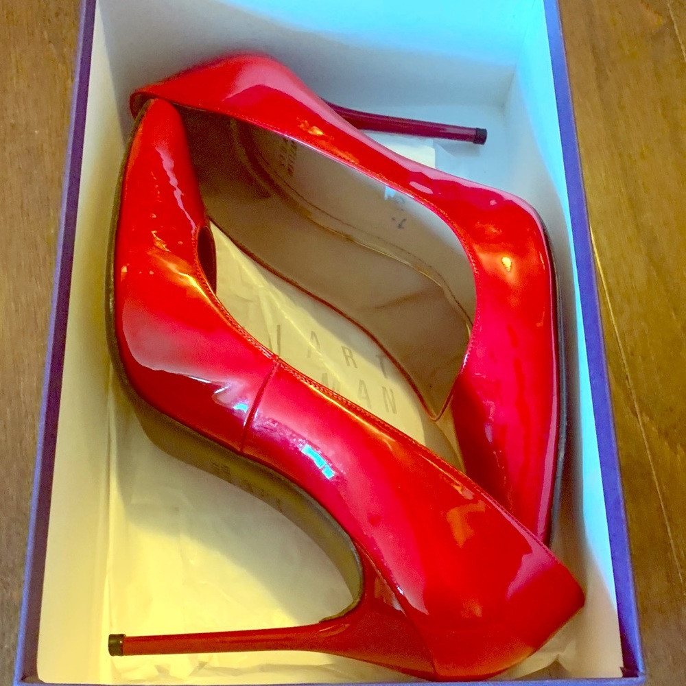 Stuart Weitzman Nouveau RED Heel Women’s Size 11